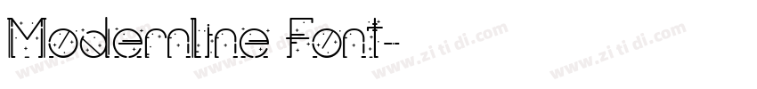 Modernline Font字体转换